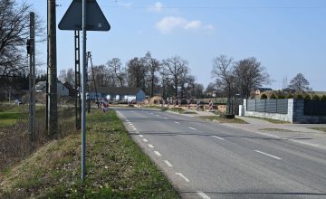 Zdjęcie fragmentu drogi przed inwestycją